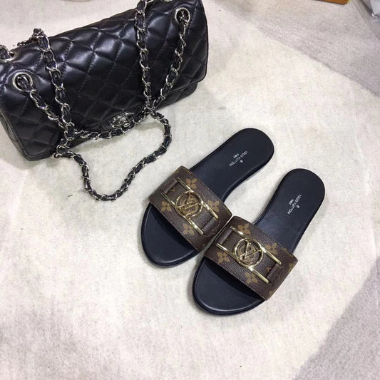 Pronta Entrega – Sandália Modelo Lоuіѕ Vuіttоn Monogram Brown