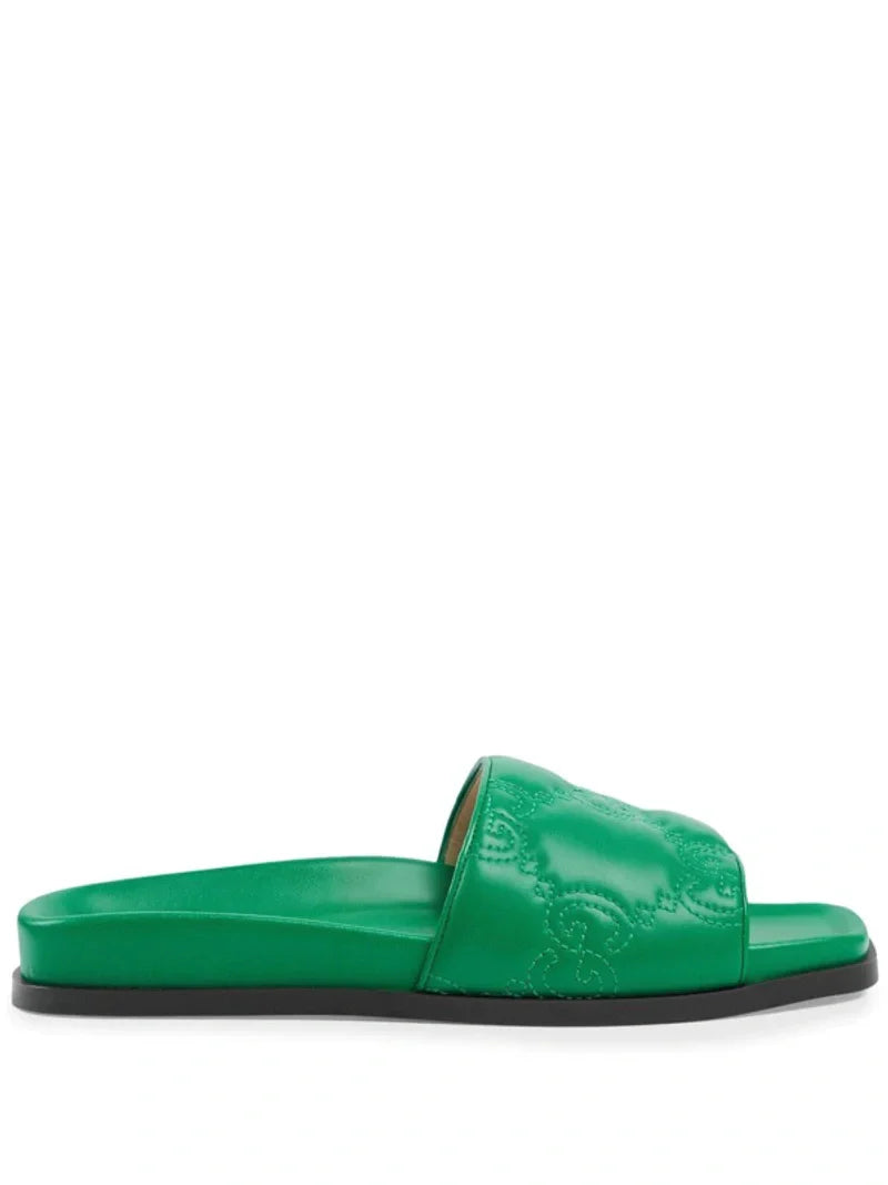 Pronta Entrega – Slide Modelo Gucci GG matelassê de Couro