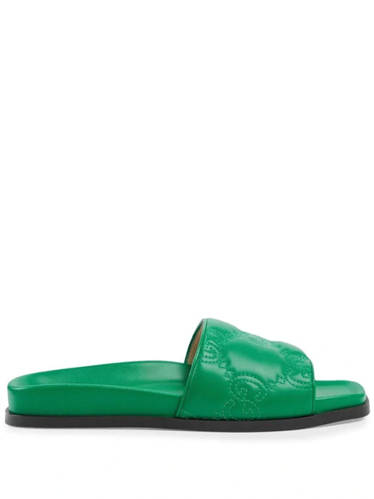 Pronta Entrega – Slide Modelo Gucci GG matelassê de Couro