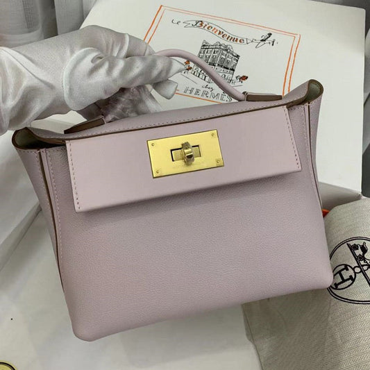 Pronta Entrega – PRONTA-ENTREGA – Bolsa Modelo  Hermès Mini 24/24 Mauve