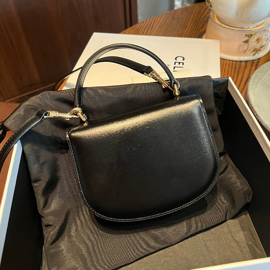 Pronta Entrega – Bolsa Celine Besace Clea Mini em Couro
