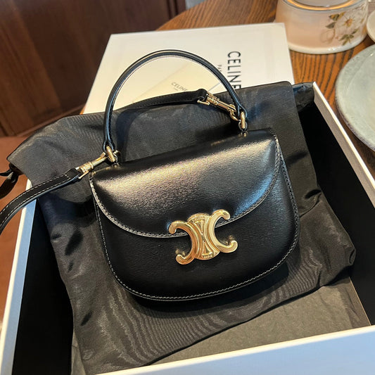Pronta Entrega – Bolsa Celine Besace Clea Mini em Couro