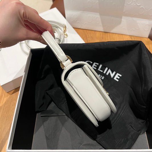Pronta Entrega – Bolsa Celine Besace Clea Mini em Couro