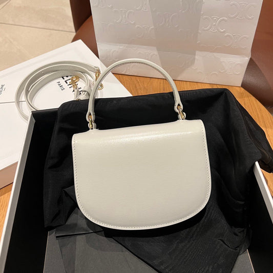 Pronta Entrega – Bolsa Celine Besace Clea Mini em Couro