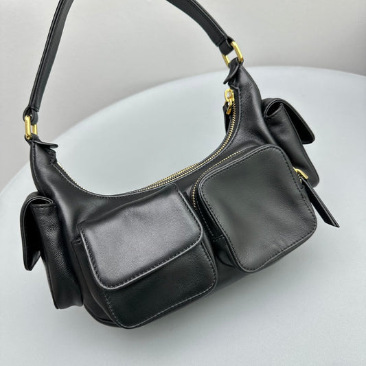 Pronta Entrega – Bolsa Miu Miu Pocket em Couro Napa