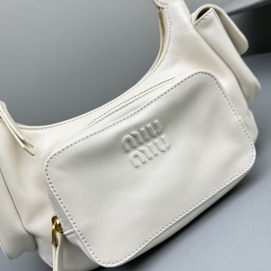 Pronta Entrega – Bolsa Miu Miu Pocket em Couro Napa