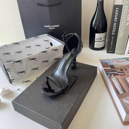Pronta Entrega – Sandália Modelo Saint Laurent Opyum com salto 110mm