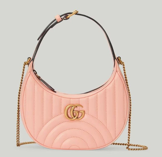 Pronta Entrega – Bolsa Gucci Mini GG Marmont Meia Lua