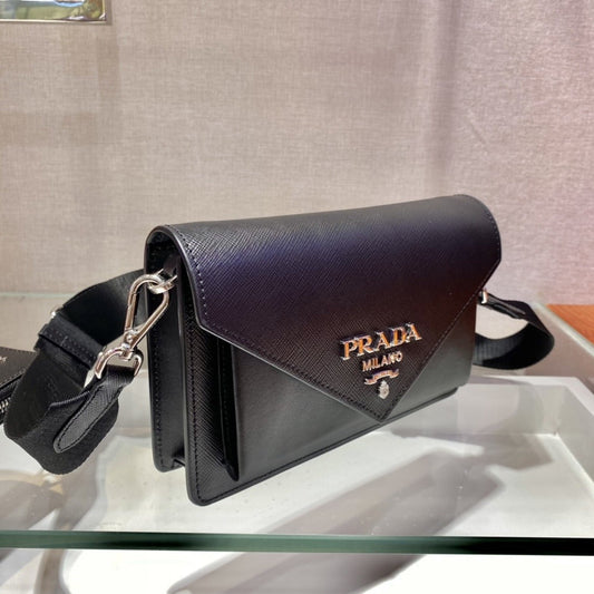 Pronta Entrega – Bolsa Modelo Prada Envelope Mini em Couro Saffiano
