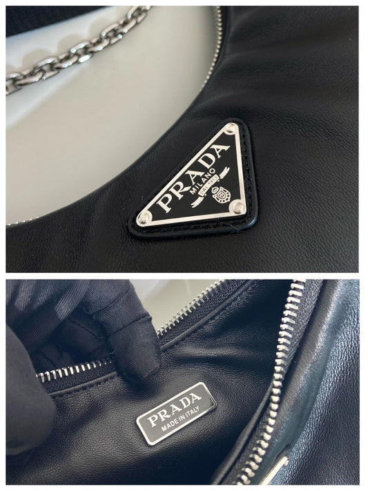 Pronta Entrega – Bolsa ombro Prada Re-Edition 2005 couro napa acolchoado