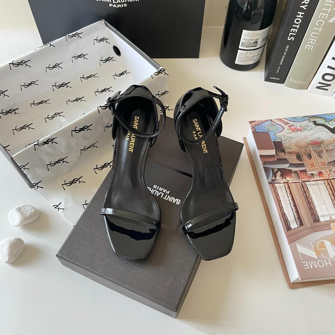 Pronta Entrega – Sandália Modelo Saint Laurent Opyum com salto 110mm
