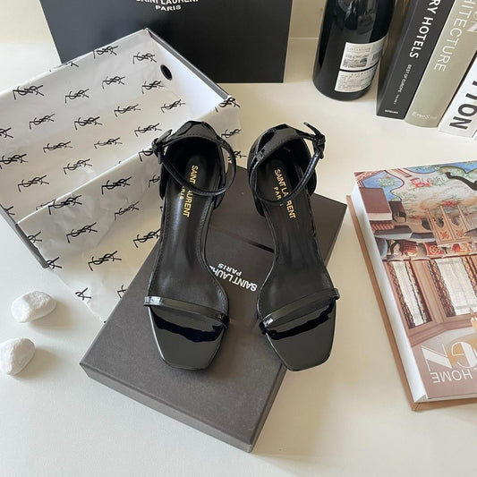 Pronta Entrega – Sandália Modelo Saint Laurent Opyum com salto 110mm