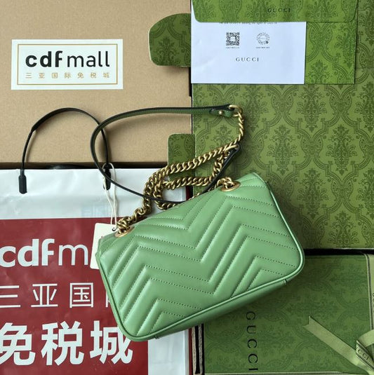 Pronta Entrega – Gucci Bolsa GG Marmont Matelassê Média