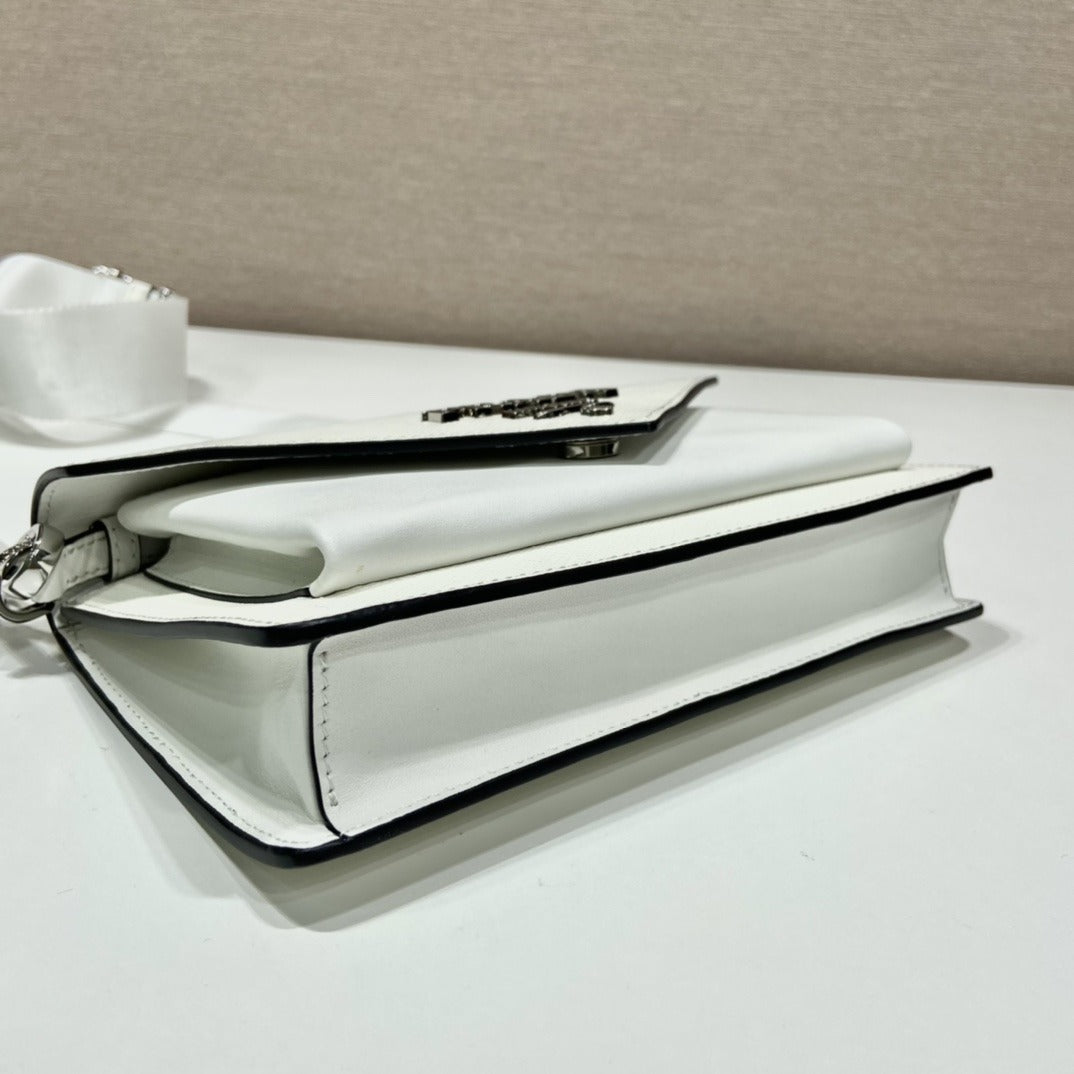Pronta Entrega – Bolsa Modelo Prada Envelope Mini em Couro Saffiano