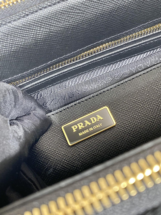 Pronta Entrega – Bolsa Modelo Prada Galleria Grande em Tecido Bordado