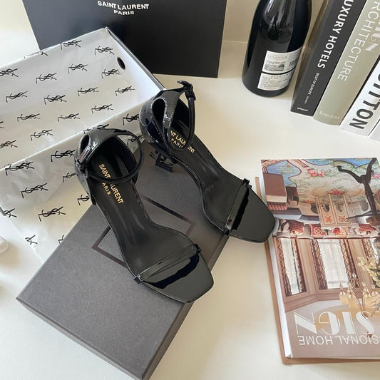 Pronta Entrega – Sandália Modelo Saint Laurent Opyum com salto 110mm