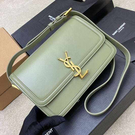 Pronta Entrega – Bolsa Modelo Yves Saint Laurent São Loureiro Couro com Logotipo