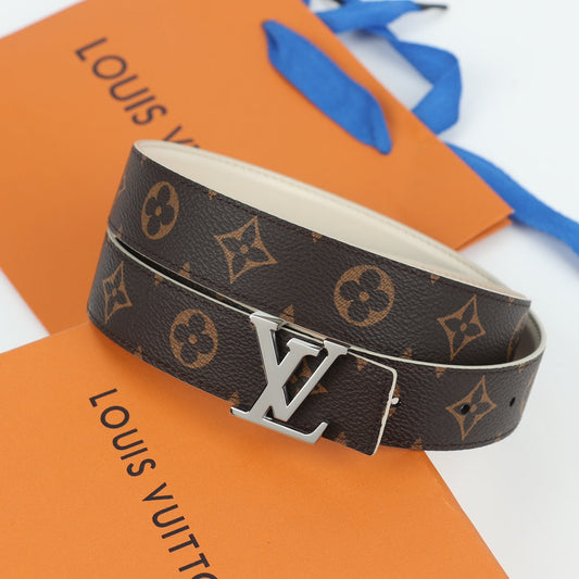 Pronta Entrega – Cinto Modelo Louis Vuitton Reversível LV Initiales 30 mm
