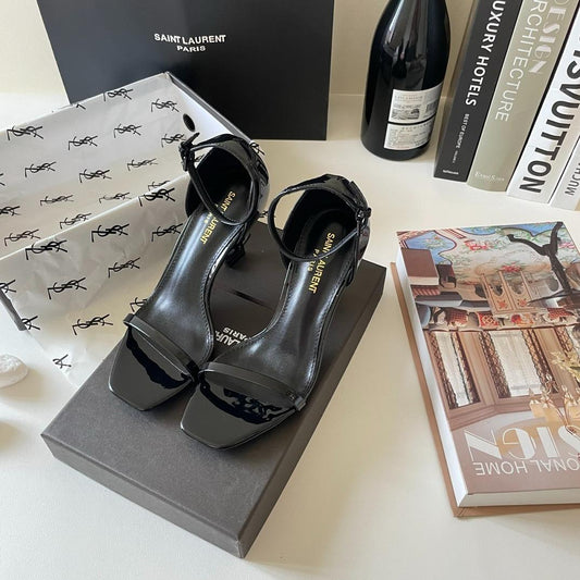 Pronta Entrega – Sandália Modelo Saint Laurent Opyum com salto 110mm