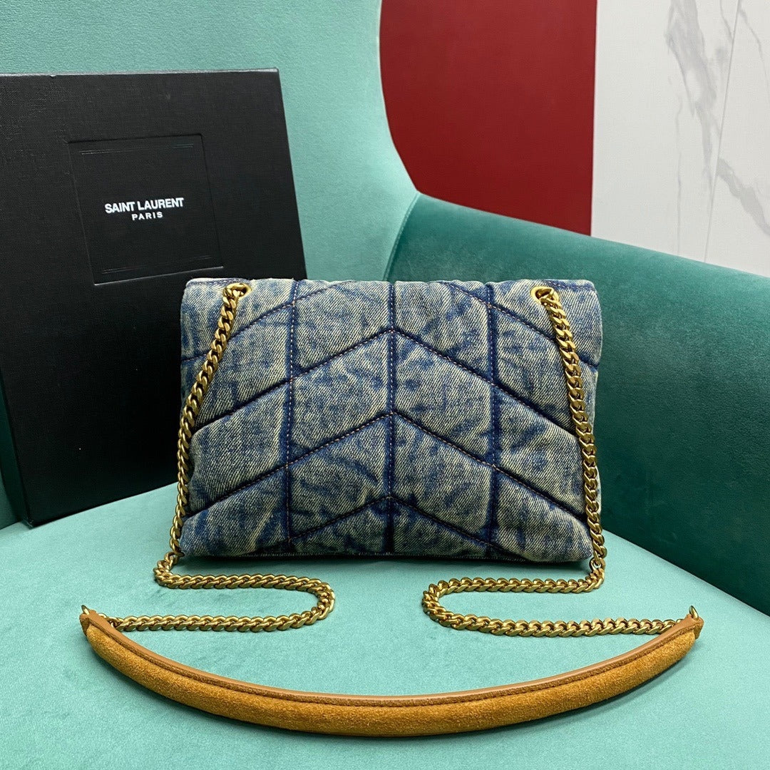 Pronta Entrega – Bolsa Modelo Saint Laurent Tiracolo Matelassê LouLou