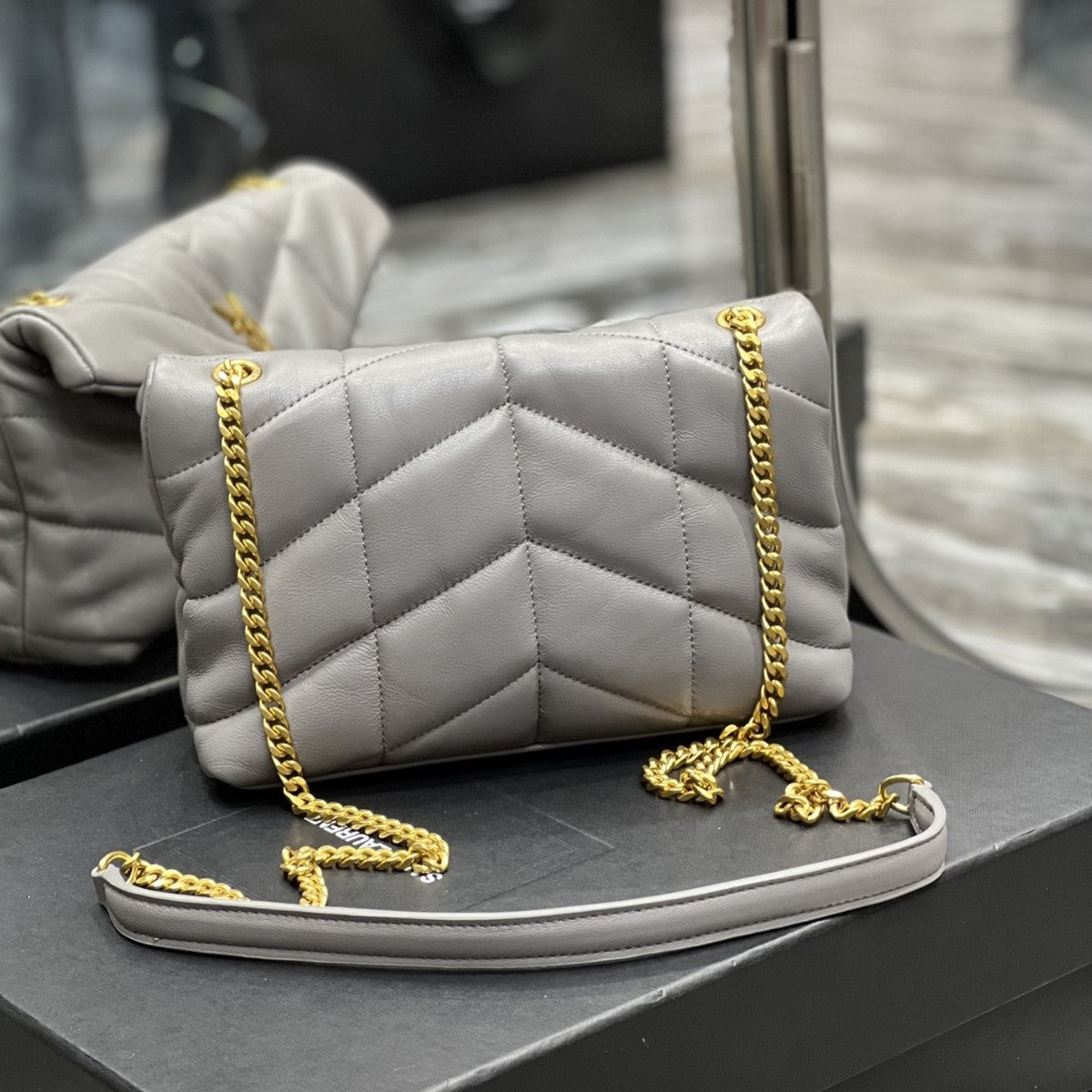Pronta Entrega – Bolsa Modelo Saint Laurent Puffy Mini