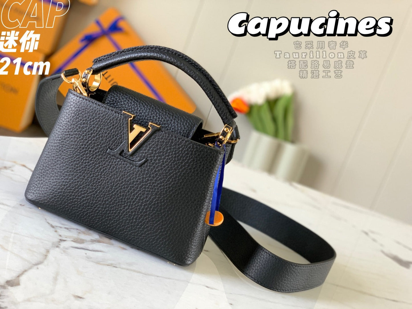 Pronta Entrega – Bolsa Modelo Louis Vuitton Capucines Mini