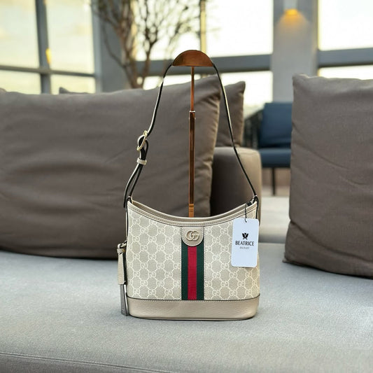 Pronta Entrega – PRONTA-ENTREGA – GUCCI OPHIDIA GG SMALL BAG BEIGE/EBONY