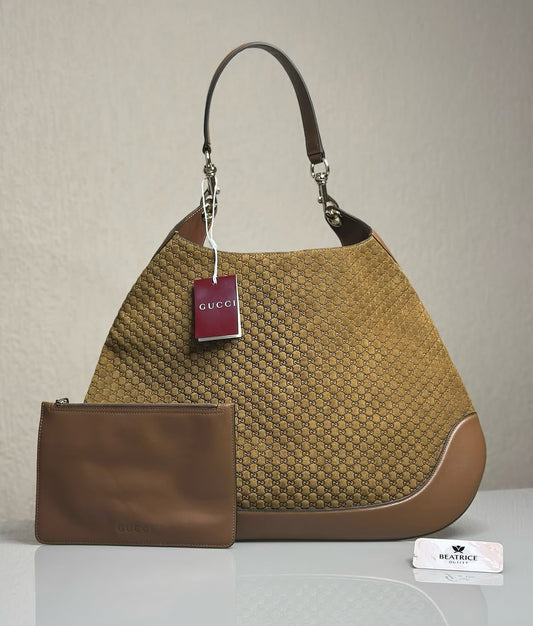 Pronta Entrega – PRONTA-ENTREGA – GUCCI LARGE JACKIE HOBO BAG CANVAS & LEATHER