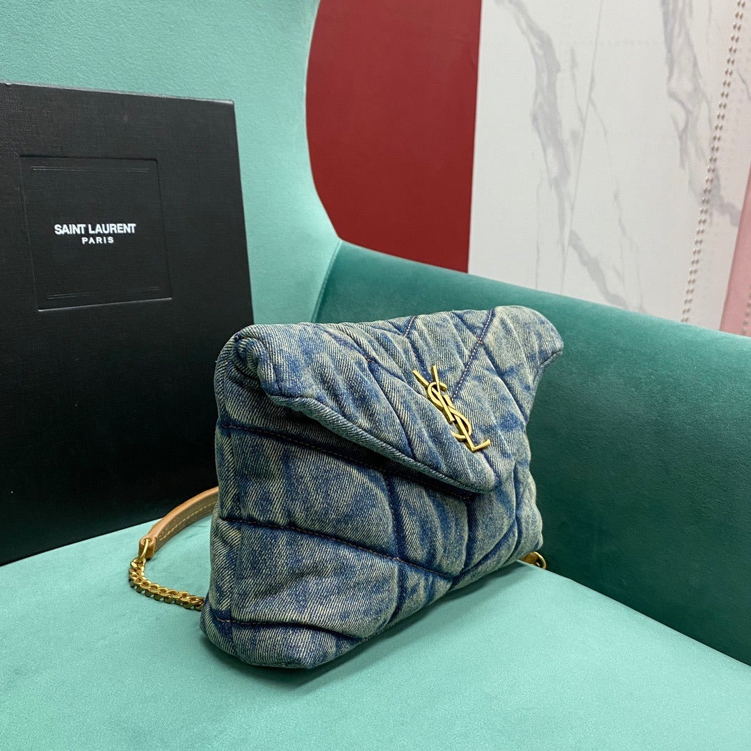 Pronta Entrega – Bolsa Modelo Saint Laurent Tiracolo Matelassê LouLou
