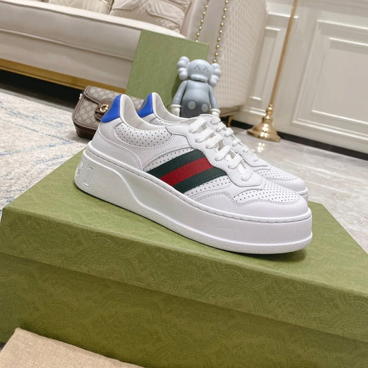 Pronta Entrega – Tênis Modelo Gucci Cano Baixo com Faixa Web