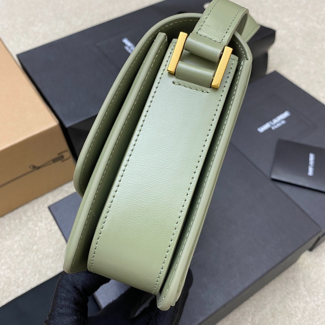 Pronta Entrega – Bolsa Modelo Yves Saint Laurent São Loureiro Couro com Logotipo