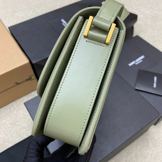 Pronta Entrega – Bolsa Modelo Yves Saint Laurent São Loureiro Couro com Logotipo
