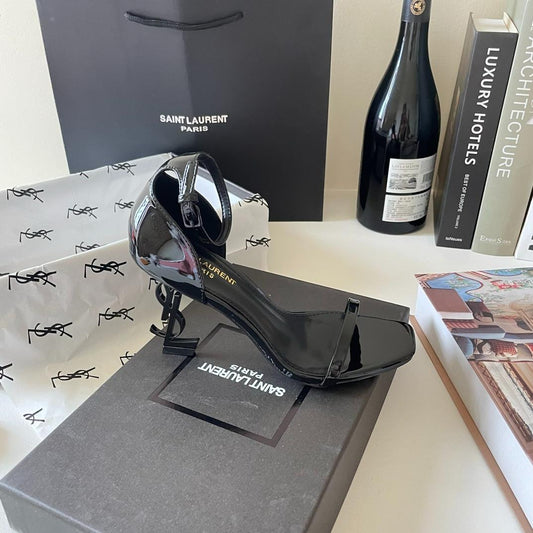 Pronta Entrega – Sandália Modelo Saint Laurent Opyum com salto 110mm