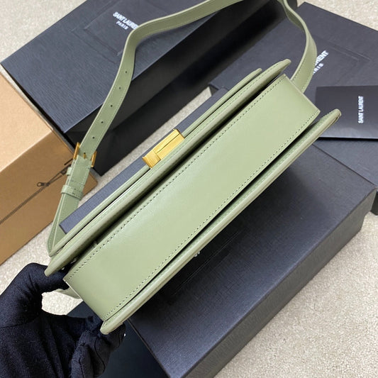 Pronta Entrega – Bolsa Modelo Yves Saint Laurent São Loureiro Couro com Logotipo