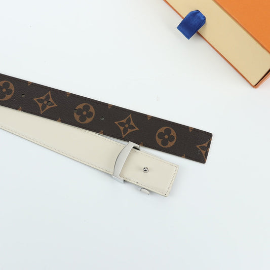 Pronta Entrega – Cinto Modelo Louis Vuitton Reversível LV Initiales 30 mm