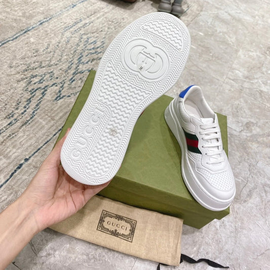 Pronta Entrega – Tênis Modelo Gucci Cano Baixo com Faixa Web