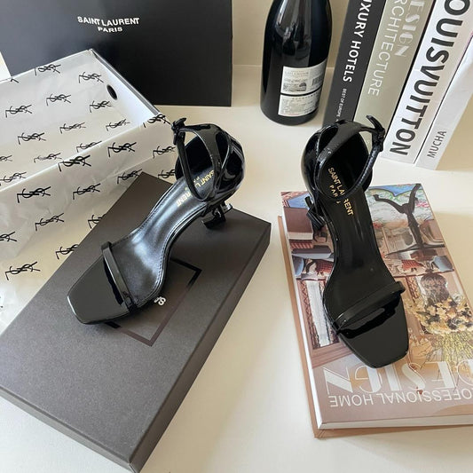 Pronta Entrega – Sandália Modelo Saint Laurent Opyum com salto 110mm