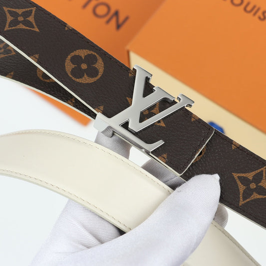 Pronta Entrega – Cinto Modelo Louis Vuitton Reversível LV Initiales 30 mm