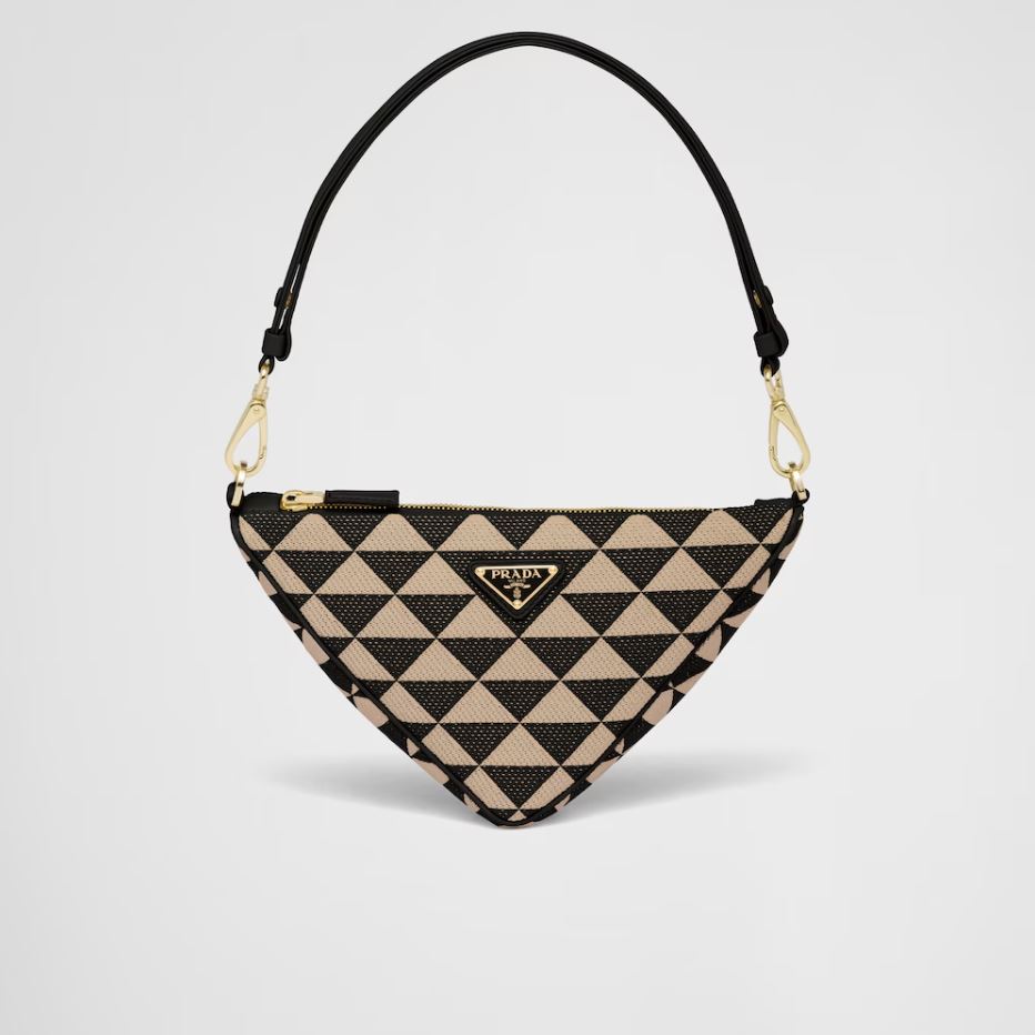 Pronta Entrega – Bolsa Prada Mini em Jacquard Bordado