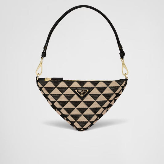 Pronta Entrega – Bolsa Prada Mini em Jacquard Bordado