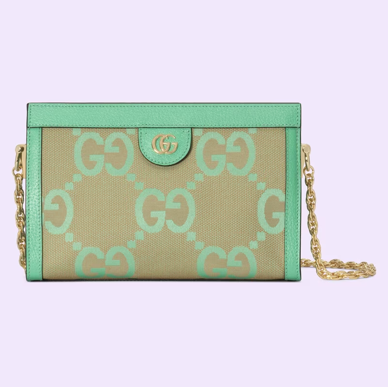 Pronta Entrega – Bolsa Gucci Modelo Ophidia com Double G Pequena de Ombro Estampada
