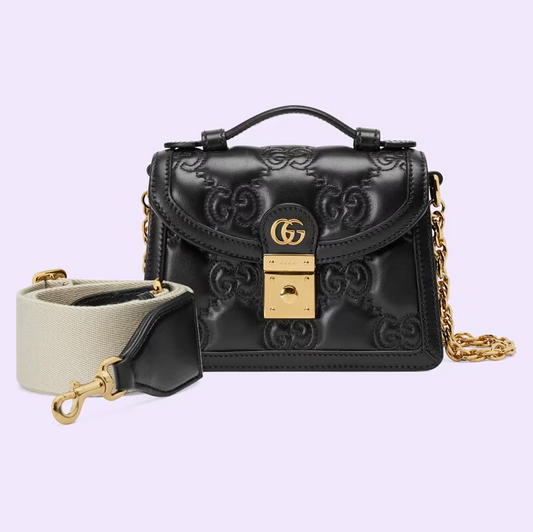 Pronta Entrega – Bolsa Gucci GG matelassê Pequena com Alça Superior