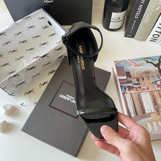 Pronta Entrega – Sandália Modelo Saint Laurent Opyum com salto 110mm
