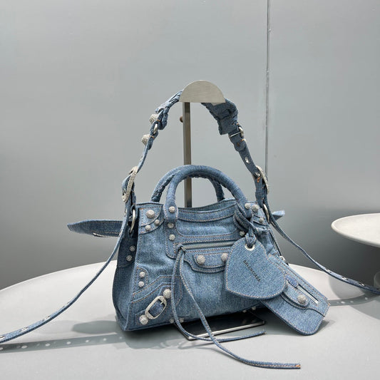 Pronta Entrega – Bolsa Balenciaga Neo Classic Mini Denim