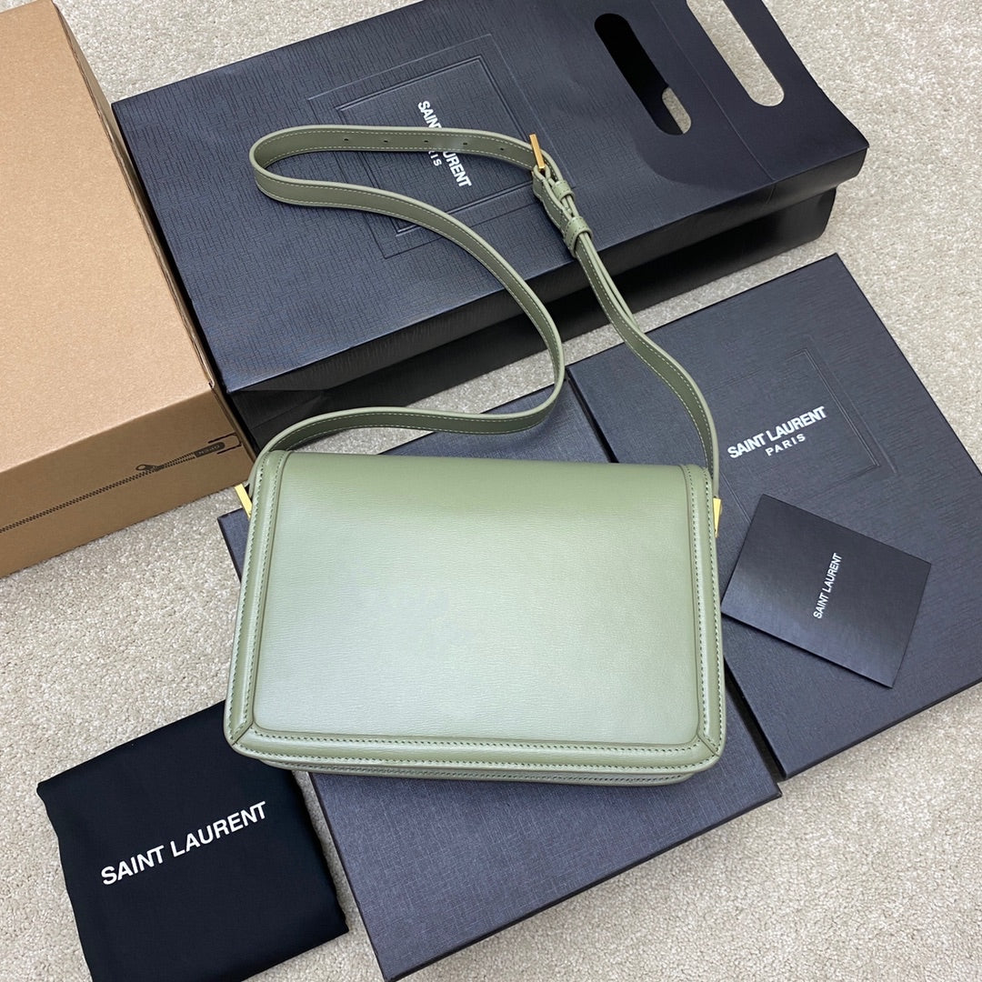 Pronta Entrega – Bolsa Modelo Yves Saint Laurent São Loureiro Couro com Logotipo