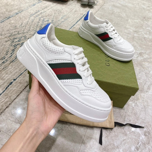 Pronta Entrega – Tênis Modelo Gucci Cano Baixo com Faixa Web