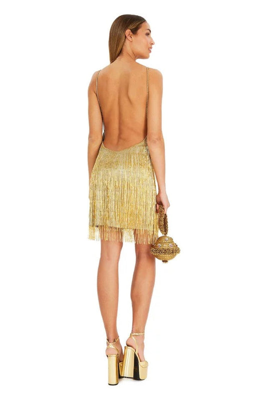 Pronta Entrega – Vestido Adriana Dourado
