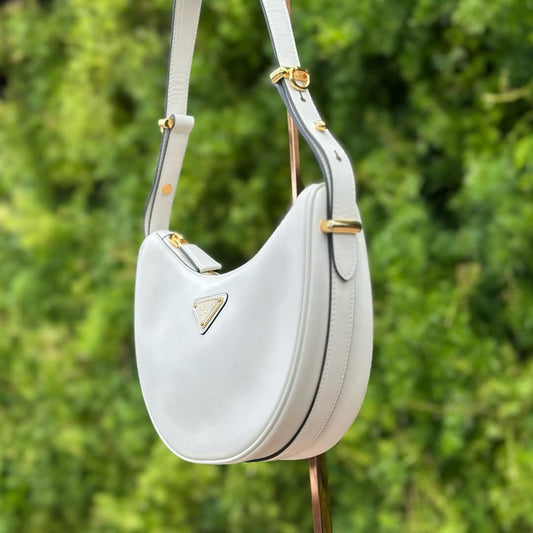 Pronta Entrega – PRONTA-ENTREGA – PRADA MOON BAG WHITE LEATHER