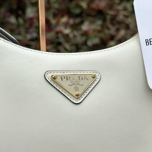 Pronta Entrega – PRONTA-ENTREGA – PRADA MOON BAG WHITE LEATHER