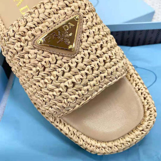 Pronta Entrega – Sandália Prada Flatform em Crochê